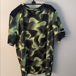 Athletic Works Kids' Black and Green Camo Tee